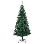 vidaXL Sapin de Noël artificiel pointes iridescentes Vert 150 cm PVC