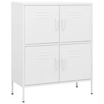 vidaXL Armoire de rangement Blanc 80x35x101 5 cm Acier