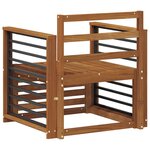vidaXL Canapé d’extérieur Bois d'Acacia Massif Naturel