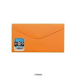 Lot de 20 enveloppes orange avec fermeture velcro 125x225 mm (dl+) vital colors v-lock