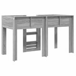 vidaXL Lit Superposé pour Enfants Gris Sonoma 75 x 190 cm
