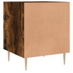vidaXL Tables de chevet 2 Pièces chêne fumé 40x40x50 cm bois d'ingénierie