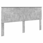 vidaXL Lit de Rangement Gris béton 180 x 200 cm Bois d'ingénierie