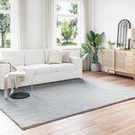 vidaXL Tapis en Fourrure Synthétique de Lapin Olite Gris 200 x 280 cm
