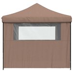 vidaXL Tente de fête 292 x 292 x 315 cm Marron Tissu Oxford