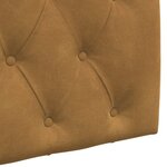vidaXL Tête de lit suspendue Marron Velours