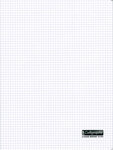 Cahier Couverture Polypro 90g 24 x 32 cm 96 p Petits carreaux 5x5 Translucide CALLIGRAPHE