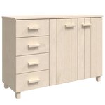 vidaXL Buffet HAMAR Marron miel 113x40x80 cm Bois massif de pin