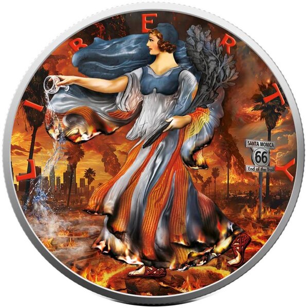 Pièce de monnaie en Argent 1 Dollar g 31.1 (1 oz) Millésime 2025 JUDGEMENT DAY