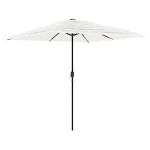 vidaXL Parasol de jardin avec mât en acier blanc 248x248x248 cm