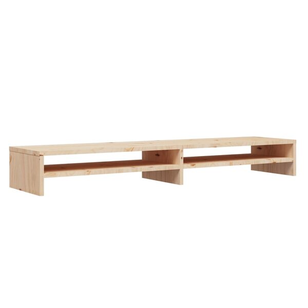 vidaXL Support de moniteur 100x24x13 cm Bois de pin solide