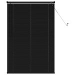 vidaXL Store Vénitien Réglable Noir 150 x 80 cm PVC