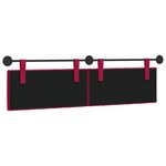 vidaXL Tête de lit suspendue Bordeaux Velours