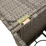 vidaXL Table de couverture de bouteille de propane gris 40x40x60 cm