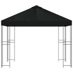 vidaXL Pavillon 3 x 3 m Noir Polyester et Acier 190 gsm