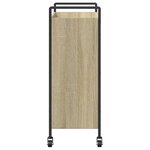 vidaXL Chariot de cuisine chêne sonoma 70x30x82 cm bois d'ingénierie