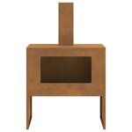 vidaXL Braise Marron 60 x 40 x 96 cm Acier Corten