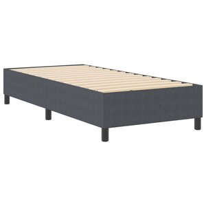 vidaXL Cadre de lit plateforme Gris foncé 100 x 200 cm tissu