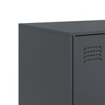 vidaXL Buffet anthracite 67x39x107 cm acier