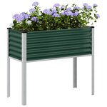 vidaXL Jardinière vert 100x45x90 cm acier
