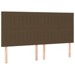 vidaXL Sommier à lattes de lit avec matelas Marron foncé 180x200 cm