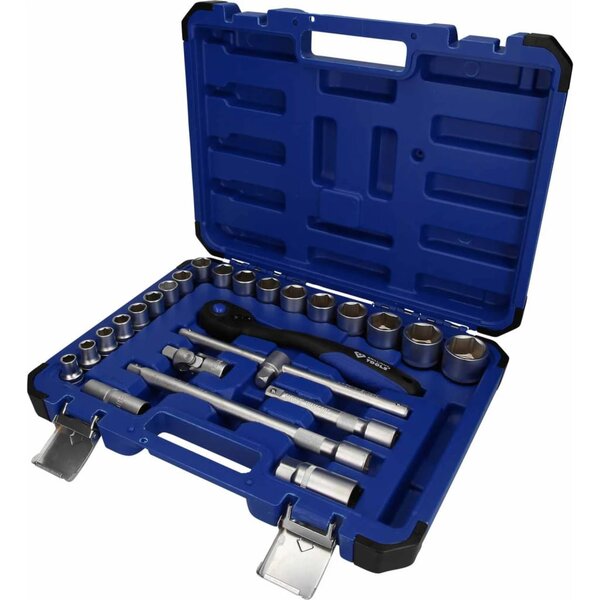 Brilliant tools jeu de douilles de 1/2" 25 pièces acier