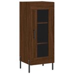 vidaXL Buffet Chêne marron 34 5x34x90 cm Bois d'ingénierie