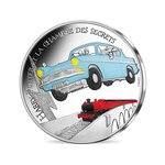 Harry potter et la chambre des secrets - monnaie de 10€ argent colorisée