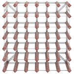 vidaXL Casier à bouteilles pour 42 bouteilles Marron Bois pin solide