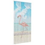 vidaXL Rideau de porte anti-insectes multicolore 100 x 200 cm Bambou