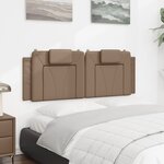 vidaXL Coussin de tête de lit cappuccino 120 cm similicuir