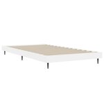 vidaXL Cadre de lit sans matelas blanc 90x190 cm bois d'ingénierie