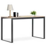 vidaXL Bureau d'ordinateur Noir et chêne 120x60x70 cm