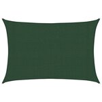 vidaXL Voile d'ombrage 160 g/m² Vert foncé 3x4 m PEHD