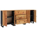 vidaXL Buffets 3 Pièces Bois d'acacia solide