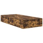 vidaXL Cadre de lit de rangement en chêne fumé 80x200 cm