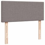 vidaXL Cadre de lit ottoman avec matelas taupe 120x200 cm tissu