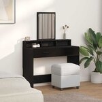 vidaXL Coiffeuse Chêne noir 100 x 41 x 140 cm Bois d'ingénierie