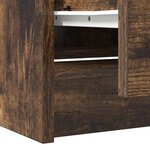 vidaXL Meuble TV chêne fumé 40x35x54 cm bois d'ingénierie