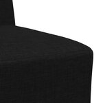 vidaXL Fauteuil Sofa Gris Clair 55 cm Tissu 2 Pièces Noir 55 x 74 x 82 cm