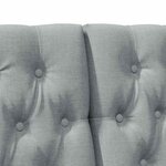 vidaXL Tête de lit capitonnée Gris clair 180 cm Pin massif