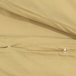 vidaXL Ensemble de housse de couette Taupe 200x200 cm Microfibre