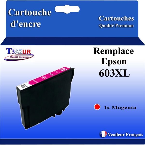 Cartouche Compatible avec Epson 603 603XL Noire pour Epson Expression Home XP-2100  XP-2105  XP-2150  XP-2155  XP-3100  XP-3105  XP-3150  XP-3155  XP-4100  XP-4105  XP-4150  XP-4155 Magenta