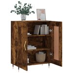 vidaXL Buffet chêne fumé 69 5x34x90 cm bois d'ingénierie