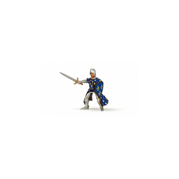 Prince Philippe en Armure Bleue - Figurine de Chevalier