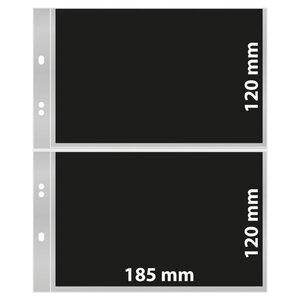 Feuilles Multi collect transparentes à 2 poches 185 x 120 mm