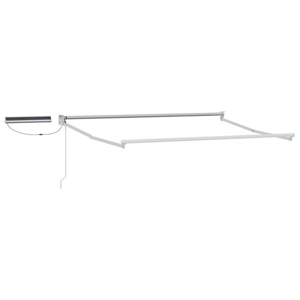 vidaXL Cadre de store rétractable électrique Blanc 3 5 x 2 5 m