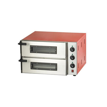 Four à pizza electrique double 2 pizzas de ø 45 cm - combisteel -  - acier inoxydable 685x675x430mm