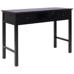 vidaXL Buffet Noir 108x45x76 cm Bois de Paulownia massif
