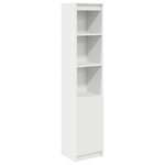 vidaXL Buffet haut blanc 37 5x35x180 cm bois d'ingénierie
